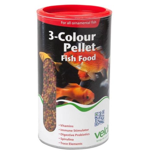Velda 3-colour pellet food 1250 ml - afbeelding 1