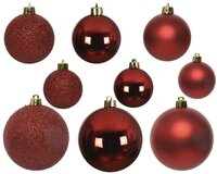 30 onbreekbare kerstballen mixkoker kerstrood - afbeelding 2