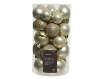 30 onbreekbare kerstballen mixkoker parel