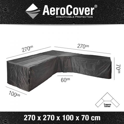 Aerocover lounge cover trapeze 270x270x100 cm - afbeelding 2