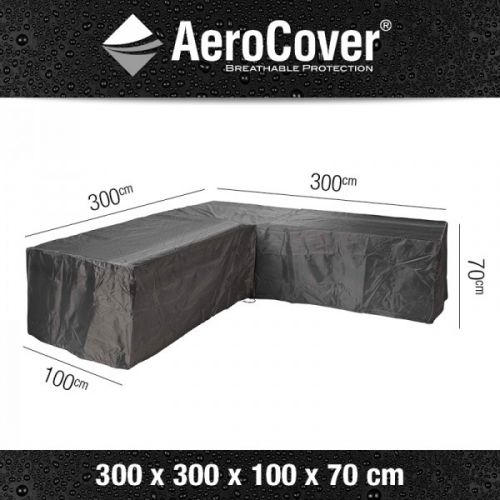 Aerocover loungeset hoes hoek L-vorm 300x300x100x70 cm - afbeelding 2