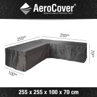 Aerocover loungesethoes hoek L-vorm 255x255x100x70 cm - afbeelding 2