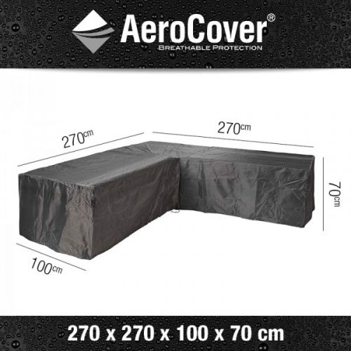 Aerocover loungesethoes hoek l-vorm 270x270x100x70 - afbeelding 2
