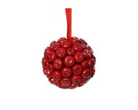 Kersthanger appeltjes foam 9 cm rood