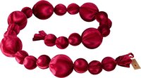 Slinger met ballen 180 cm burgundy