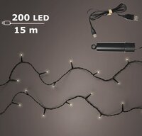 Basic duracharge lights 200 lamps klassiek warm - afbeelding 1