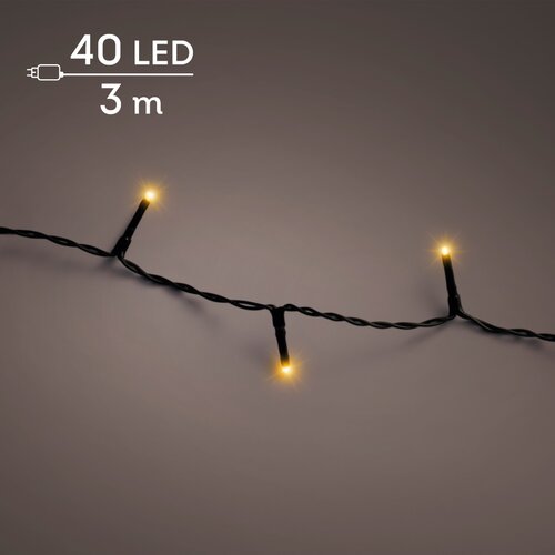 Basic kerstverlichting LED 40 klassiek warm rice lights - afbeelding 1