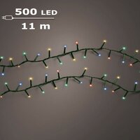 Basic kerstverlichting LED compact 500 multi - afbeelding 1