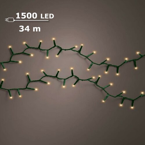 Basic kerstverlichting LED compact rice lights 1500 klassiek - afbeelding 1