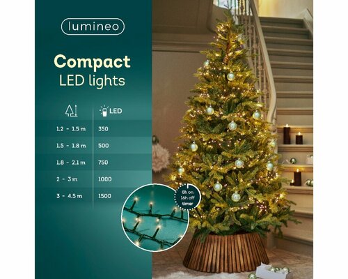 Basic kerstverlichting LED compact rice lights 220 warm wit - afbeelding 3