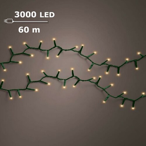 Basic kerstverlichting LED compact rice lights 3000 klassiek - afbeelding 1