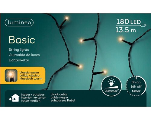 Basic Kerstverlichting LED rice lights 180 klassiek warm - afbeelding 2
