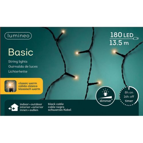 Basic Kerstverlichting LED rice lights 180 klassiek warm - afbeelding 2