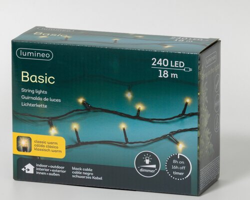 Basic Kerstverlichting LED rice lights 240 klassiek warm - afbeelding 2