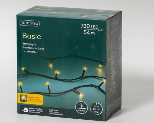 Basic kerstverlichting LED rice lights 720 klassiek warm - afbeelding 2