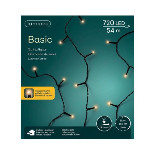 Basic kerstverlichting LED rice lights 720 klassiek warm - afbeelding 2