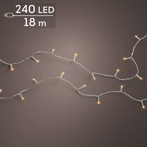 Basic LED rice lights transparant 240 klassiek warm - afbeelding 1