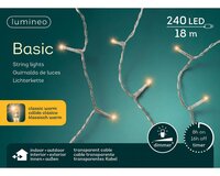 Basic LED rice lights transparant 240 klassiek warm - afbeelding 2