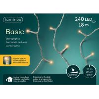 Basic LED rice lights transparant 240 klassiek warm - afbeelding 2