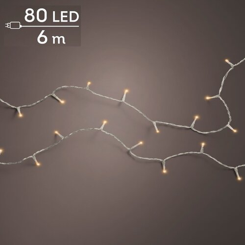 Basic LED rice lights transparant 80 klassiek warm - afbeelding 1