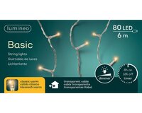Basic LED rice lights transparant 80 klassiek warm - afbeelding 2