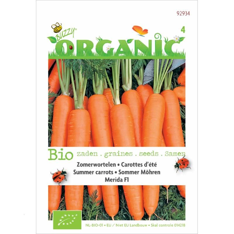 Bio Zaden Organic Zomerwortel Merida F1 huismerk kopen in de aanbieding