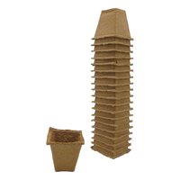 Biopotjes 6 x 6 cm vierkant set 20 stuks