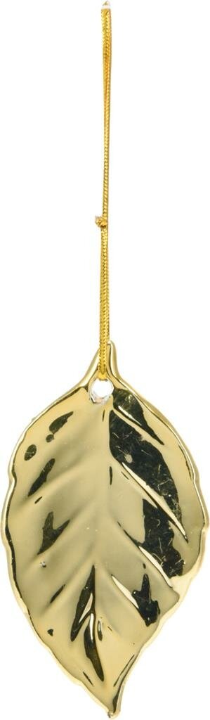 Kersthanger berkenblad 10 cm goud