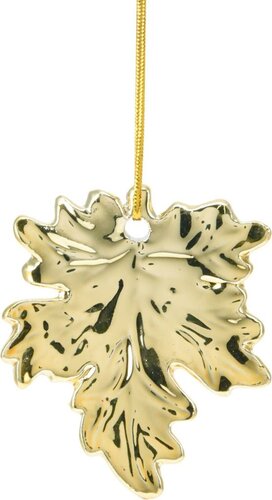 Kersthanger esoornblad 10 cm goud