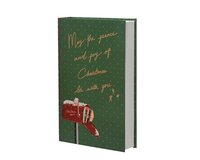 Kerst boek papier 17.5x5x27 cm groen