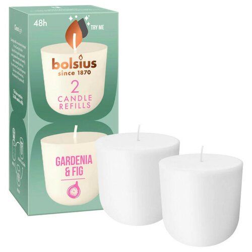 Bolsius cleanlight navulling Gardenia & Fig 2 stuks