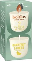 Bolsius cleanlight navulling Grapefruit & Ginger 2 stuks