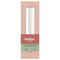 Bolsius gotische dinerkaars 8 stuks cloudy white 24,5 cm