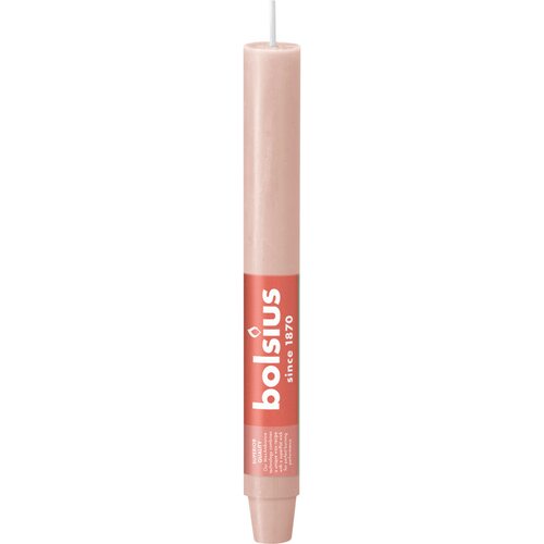 Bolsius huishoudkaars rustiek 23 cm misty pink