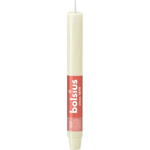 Bolsius huishoudkaars rustiek 23 cm soft pearl