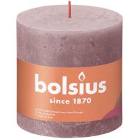 Bolsius kaars rustiek 10x10 cm ash rose