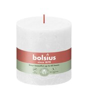 Bolsius kaars rustiek 10x10 cm cloudy wit