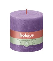 Bolsius kaars rustiek 10x10 cm helder violet