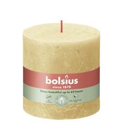 Bolsius kaars rustiek 10x10 cm oat beige
