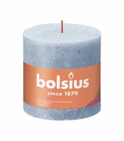 Bolsius kaars rustiek 10x10 cm sky blue