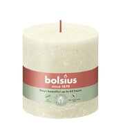 Bolsius kaars rustiek 10x10 cm soft pearl