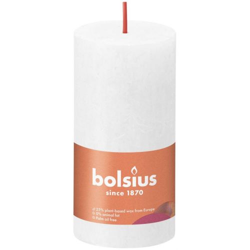 Bolsius kaars rustiek 10x5 cm cloudy wit