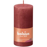 Bolsius kaars rustiek 10x5 cm delicate red