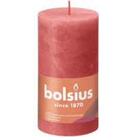 Bolsius kaars rustiek 13x7 cm blossom roze