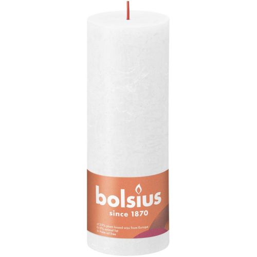 Bolsius kaars rustiek 19x7 cm cloudy wit