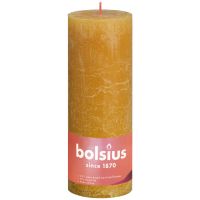 Bolsius kaars rustiek 19x7 cm honeycomb yellow