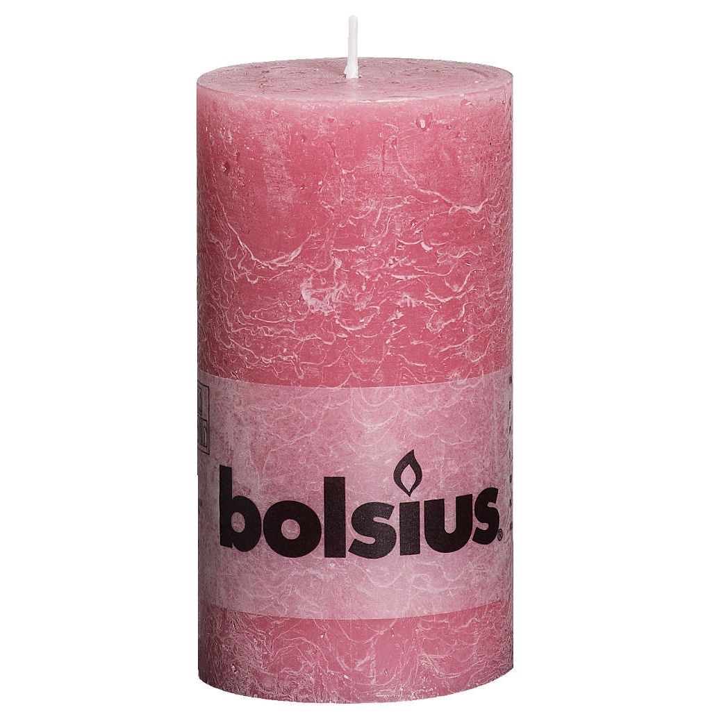 Bolsius Kaars Rustiek 19X7 Cm Oud Roze huismerk kopen in de aanbieding