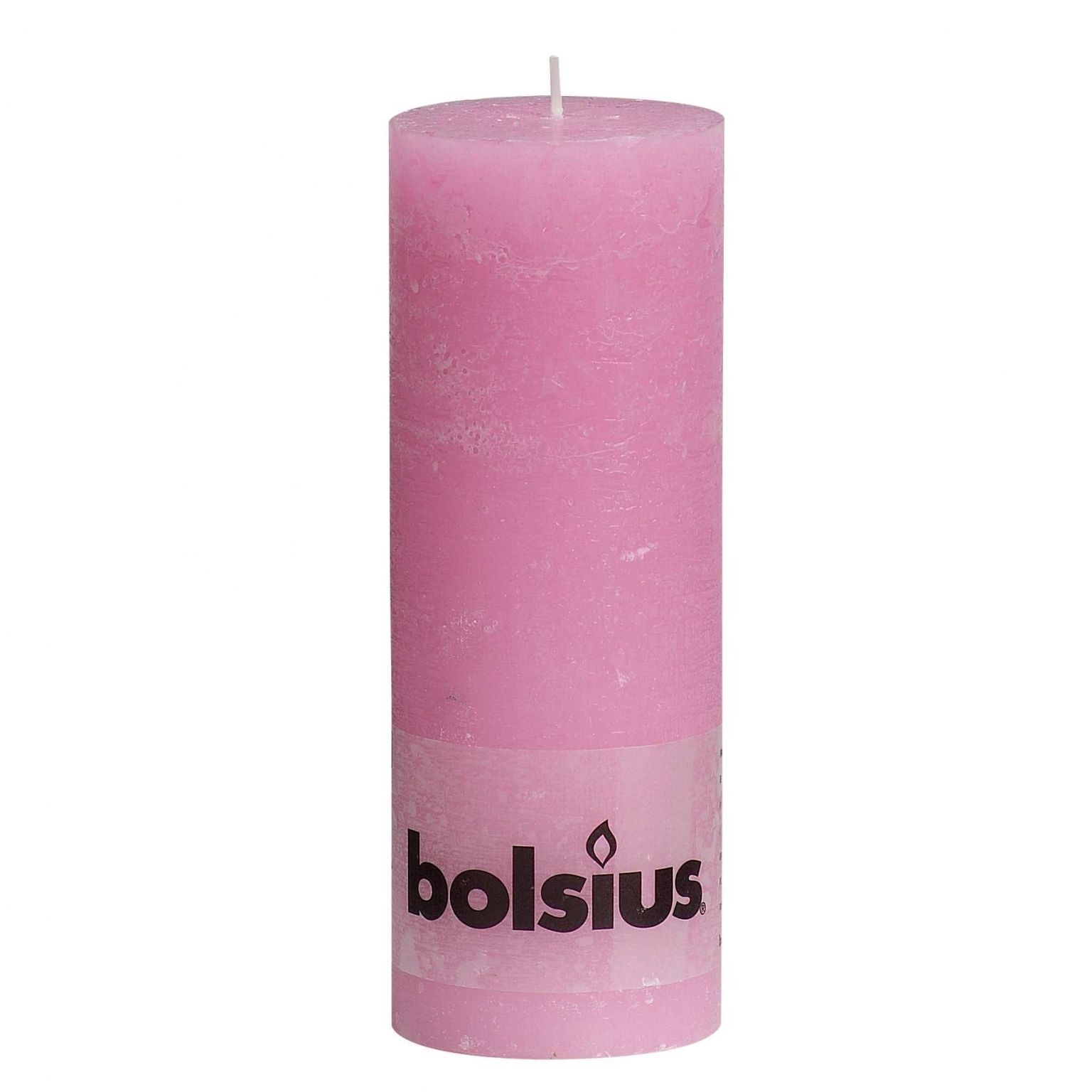 Bolsius Kaars Rustiek 19X7 Cm Roze huismerk kopen in de aanbieding