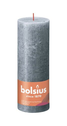 Bolsius kaars rustiek 19x7 cm slate blue