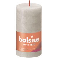 Bolsius kaars rustiek 7x13 cm sandy grey